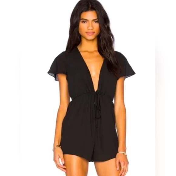 Show Me Your Mumu Women’s SMYM Black Ta-Haa Romper - Picture 3 of 6